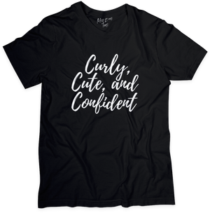 Curly, Cute, and Confident tee